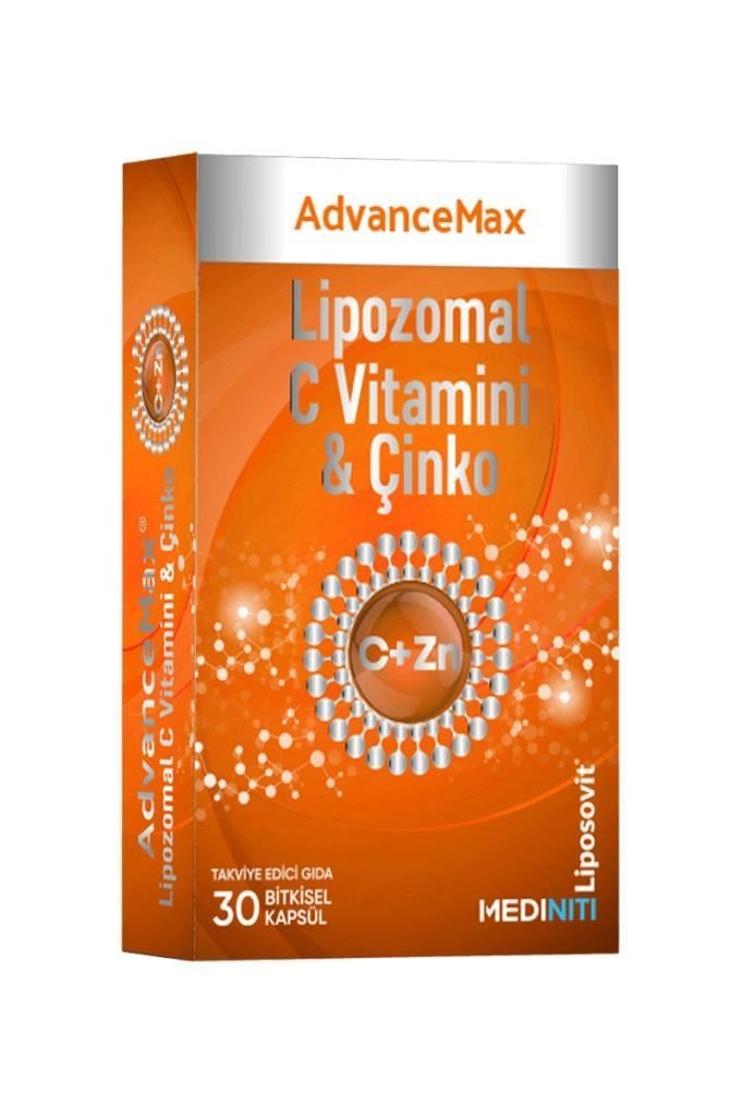 Advancemax Lipozomal C Vitamini + Çinko 30 KapsülAdvancemax Lipozomal C Vitamini + Çinko 30 KapsülAdvancemax
