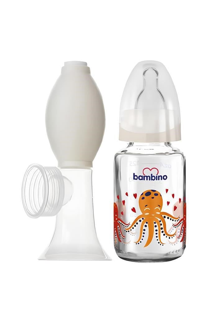 Bambino Cam Biberonlu Göğüs Pompası 150 ml Bambino Cam Biberonlu Göğüs Pompası 150 ml T003Bambino