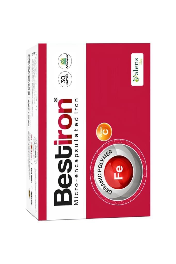 Bestiron 30 Kapsül Demir ve C Vitamini Takviyesi Bestiron 30 KapsülBestiron