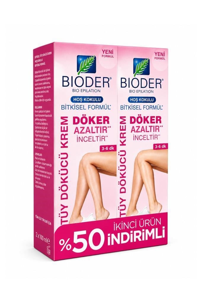Bioder Tüy Dökücü Krem Bio-Epilation Kadınlar için 100 ml 2 AdetBioder