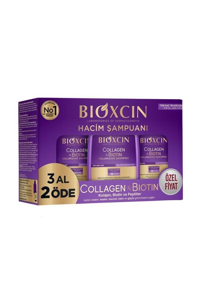 Bioxcin Collagen & Biotin Hacim Şampuanı 3 Al 2 ÖdeBioxcin Collagen & Biotin Hacim Şampuanı 300 ml - 3 Al 2 ÖdeBioxcin