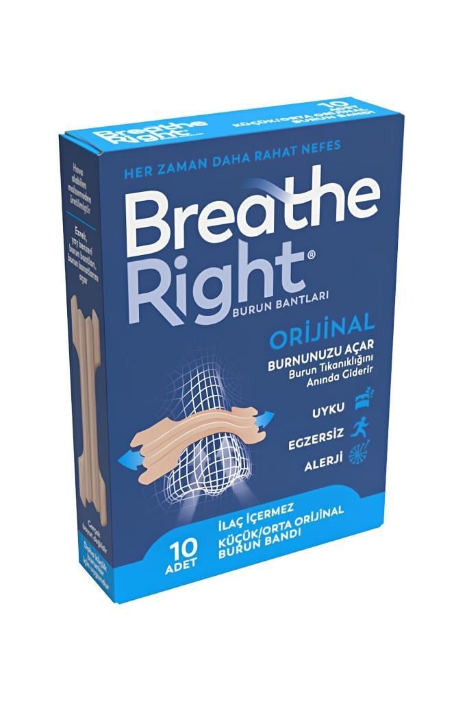 Breathe Right Burun Bandı Klasik Normal Boy 10luBreathe Right Burun Bandı Klasik Normal Boy 10luBreathe Right