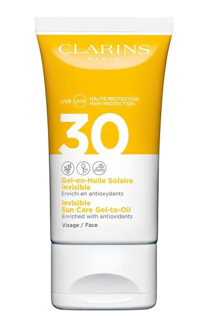 Clarins Invisible Sun Care SPF30 50 ML Güneş Jeli Clarins Invisible Sun Care Gel To Oil SPF30 50 mlClarıns
