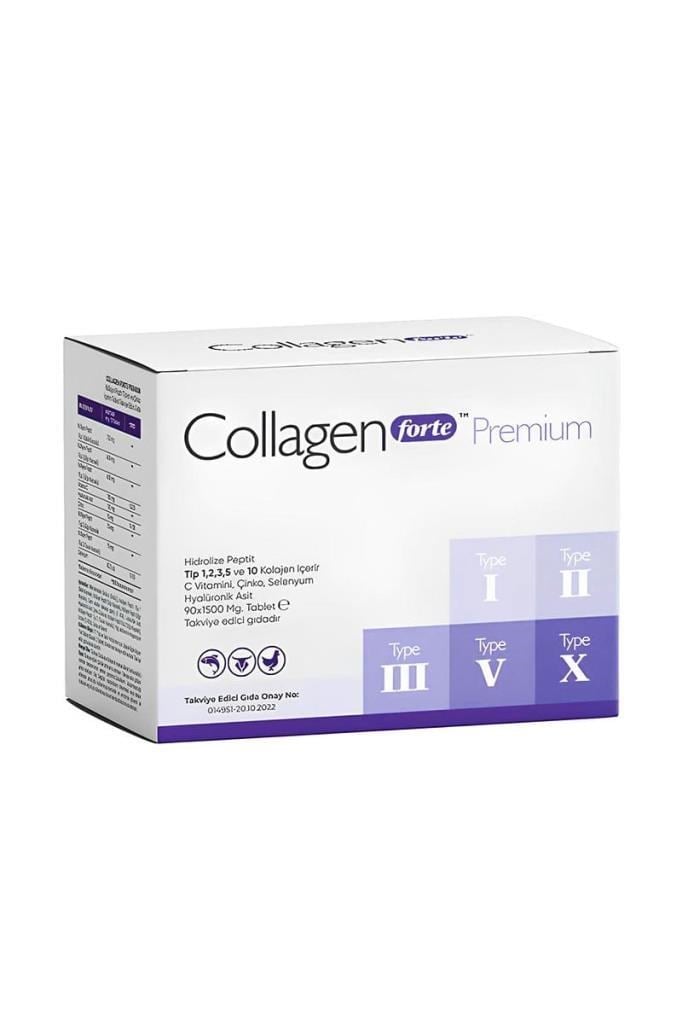 Collagen Forte Premium Biotin Multivitamin 90 Tablet Collagen Forte Premium Biotin & Multivitamin 1500 mg 90 TabletCollagen Forte