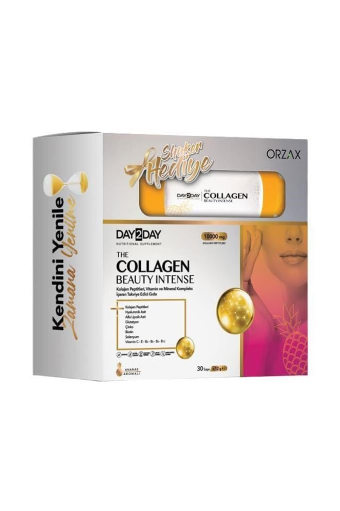 Day2Day The Collagen Beauty Intense 30 Saşe Day2day The Collagen Beauty Intense Ananas Aromalı 30 Saşe Shaker HediyeliDay 2 Day