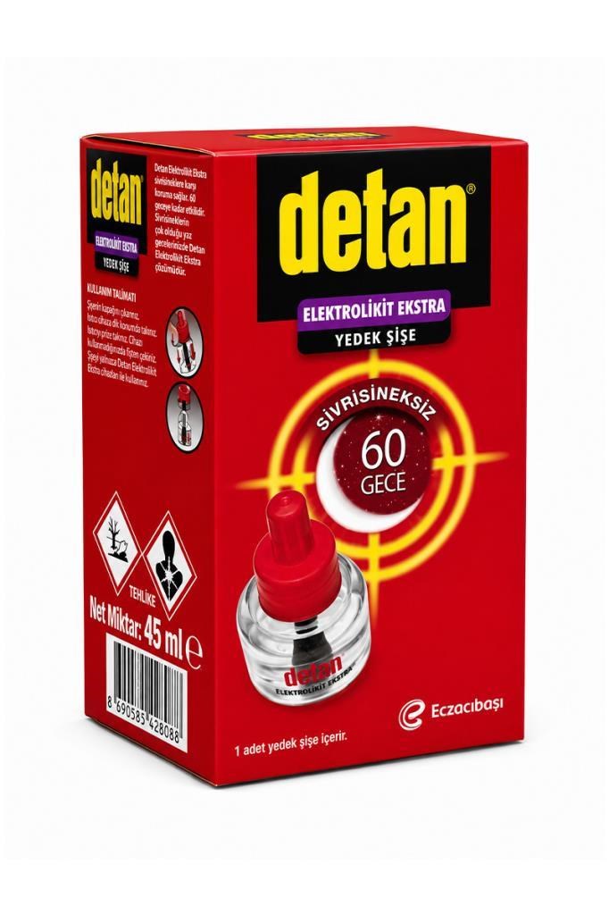 Detan 60 Gece Elektrolikit Ekstra YedekDetan