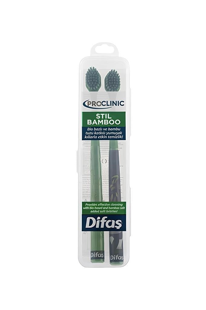 Difas Proclinic Stil Bambu 2'li Diş FırçasıDifaş Proclinic Stil Bambu 2li Diş FırçasıDifaş