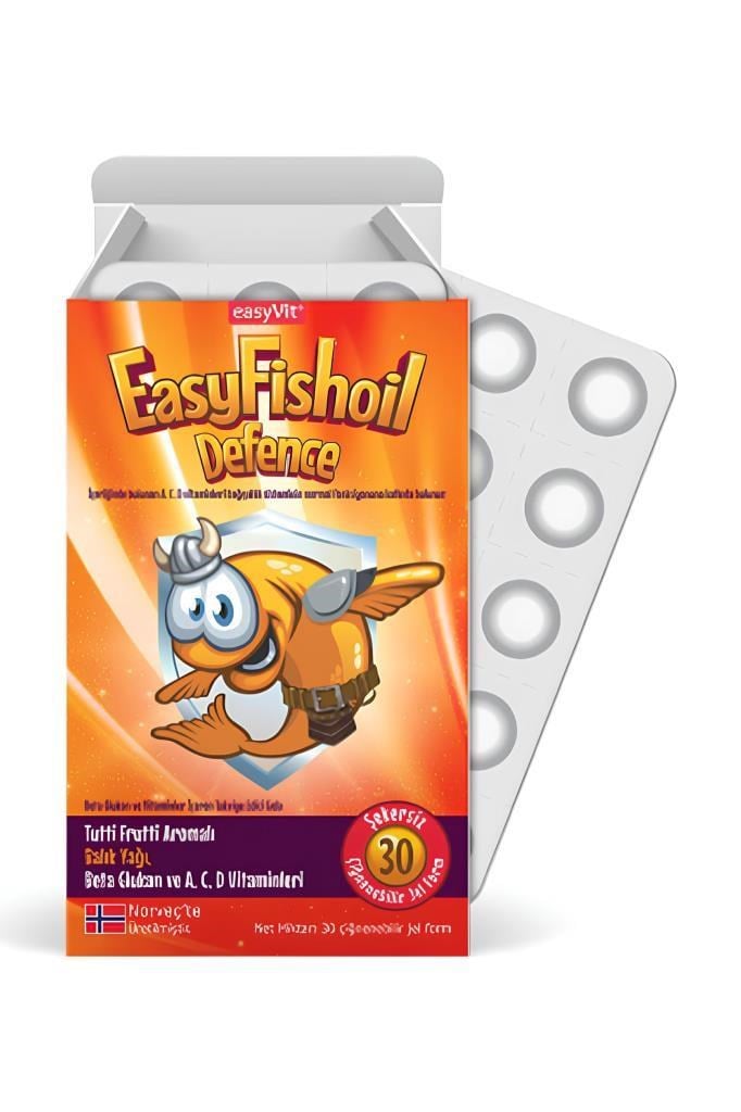 EasyFishoil Beta Glukan Çiğnenebilir 30 Jel Balık YağıEasyFishoil Beta Glukan Çiğnenebilir 30 Jel Form Balık YağıEasy Fishoil