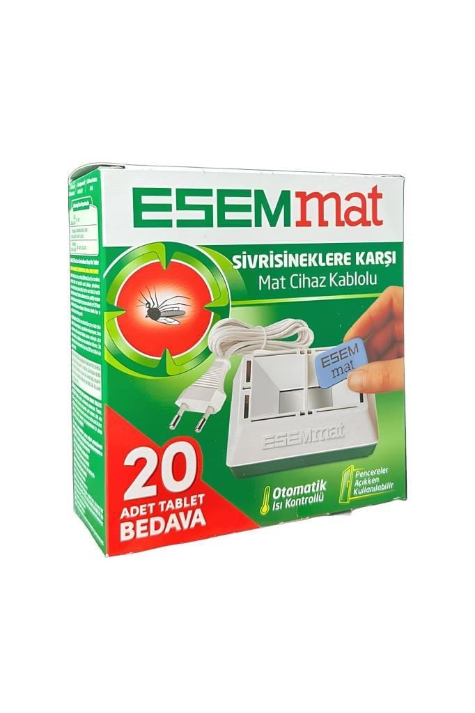 EsemMat Kablolu Isı Kontrollü Cihaz 20 TabletEsemmat Kablolu Otomatik Isı Kontrollü Cihaz + 20 TabletEsemmat