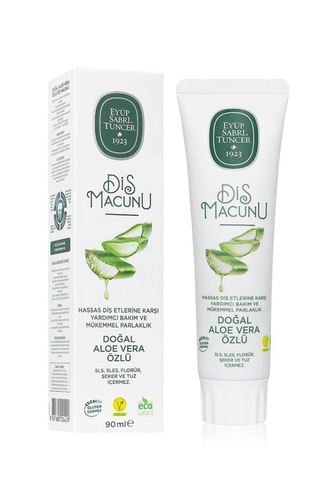 Eyüp Sabri Tuncer Aloe Vera Özlü Florürsüz Diş Macunu 90 mlEyüp Sabri Tuncer Doğal Aloe Vera Özlü Florürsüz Diş Macunu 90 mlEyüp Sabri Tuncer