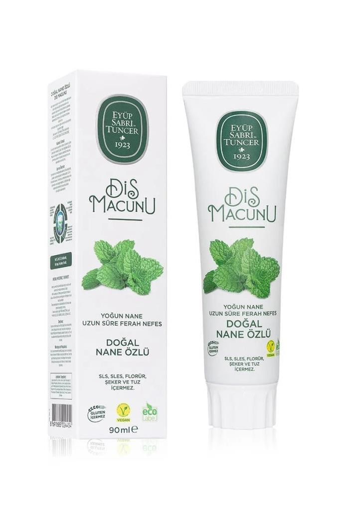 Eyüp Sabri Tuncer Doğal Nane Özlü 90 ml Florürsüz Diş MacunuEyüp Sabri Tuncer Doğal Nane Özlü 90 ml Florürsüz Diş MacunuEyüp Sabri Tuncer