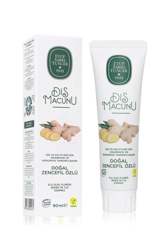 Eyüp Sabri Tuncer Zencefil Özlü Florürsüz 90 ml Diş MacunuEyüp Sabri Tuncer Doğal Zencefil Özlü Florürsüz 90 ml Diş MacunuEyüp Sabri Tuncer