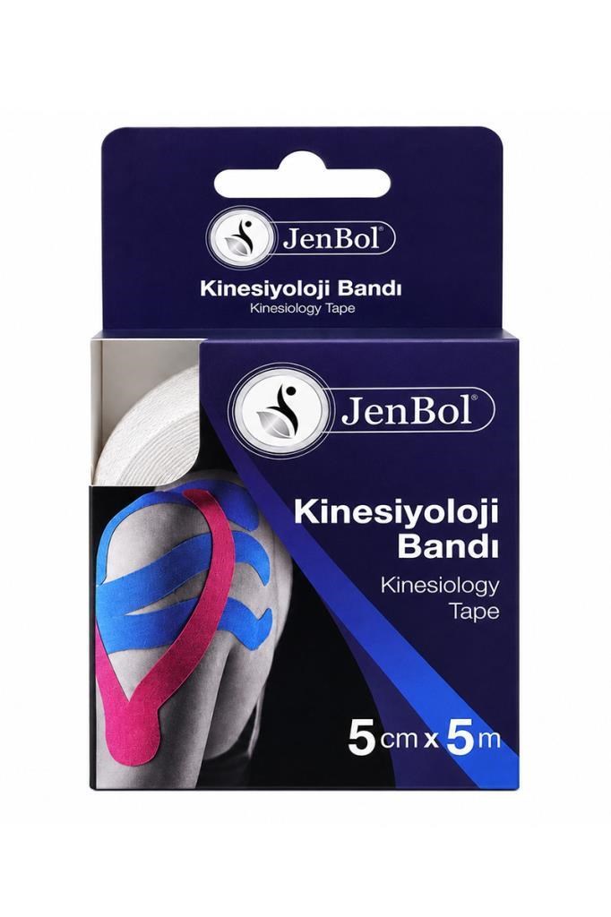 Jenbol Kinesiyoloji Ağrı Bandı 5cm x 5m Beyaz  Jenbol Kinesiyoloji Ağrı Bandı 5Cm X 5M BeyazJenbol