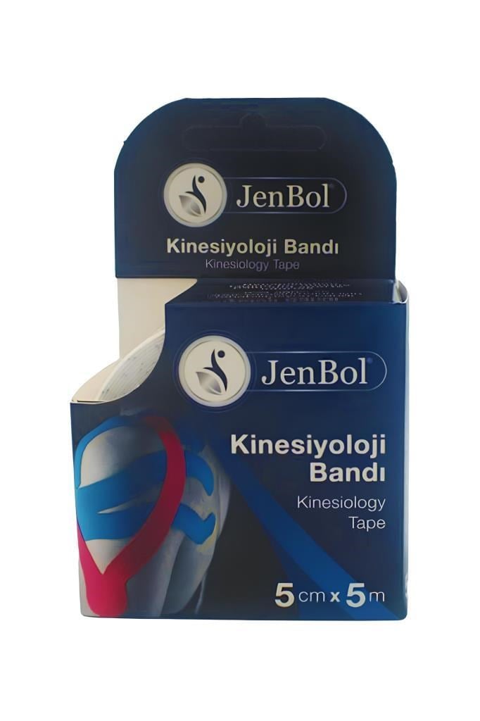Jenbol Kinesiyoloji Ağrı Bandı 5cm x 5m Beyaz  Jenbol Kinesiyoloji Ağrı Bandı 5Cm X 5M BeyazJenbol