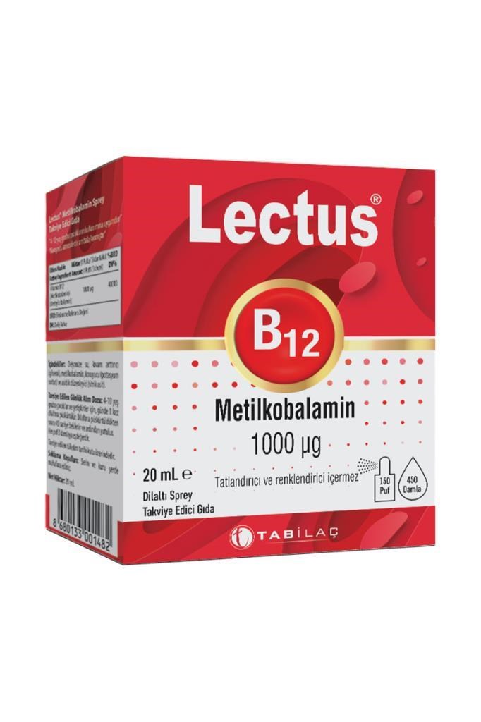 Lectus B12 Metilkobalamin Dilaltı Sprey 20 mlLectus B12 Metilkobalamin Dilaltı Sprey 20 mlLectus
