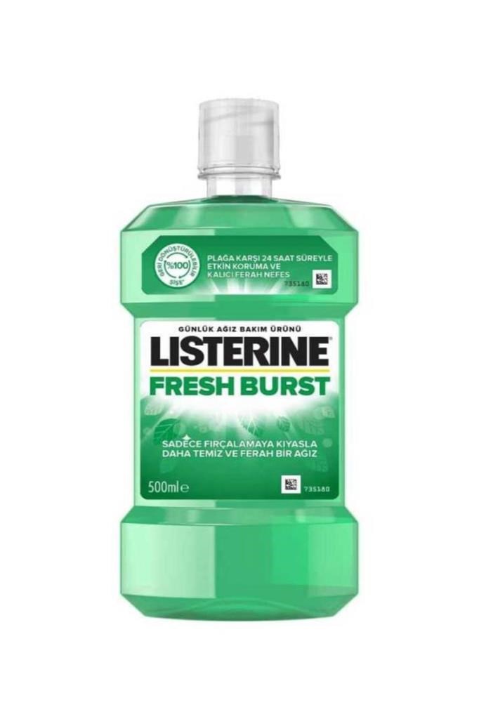 Listerine Fresh Burst 500 ml Gargara Ferah Nane  Listerine Fresh Burst Ferah Nane 500 ml GargaraListerine