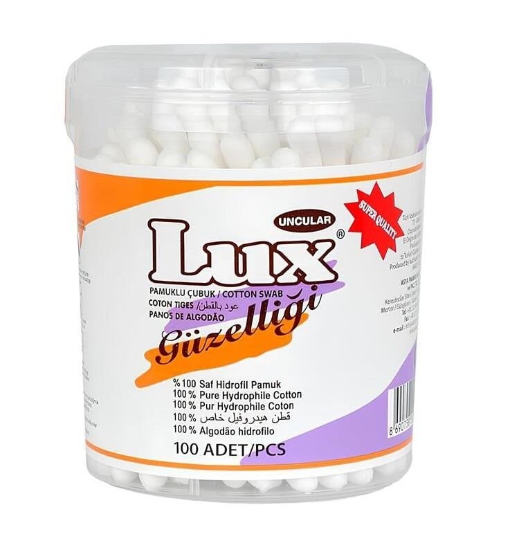 Lux Kulak Çubuğu 100 Adet Hijyenik Paket  Lux Kulak Çubuğu 100 adetLUX