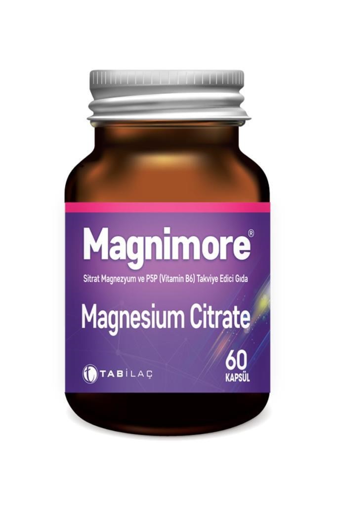 Magnimore Magnesium Citrate 60 Kapsül Takviye  Magnimore Magnesium Citrate 60 KapsülMagnimore