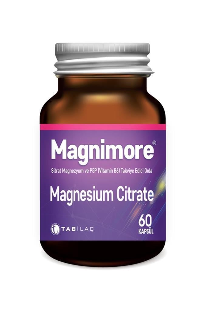 Magnimore Magnesium Citrate 60 Kapsül Takviye  Magnimore Magnesium Citrate 60 KapsülMagnimore