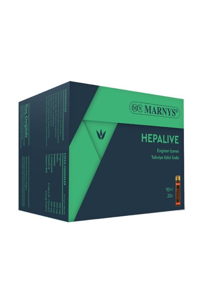 Marnys Hepalive Enginar Özlü 10 ml 20 FlakonMarnys Hepalive Enginar Özlü 10 ml x 20 FlakonMarnys