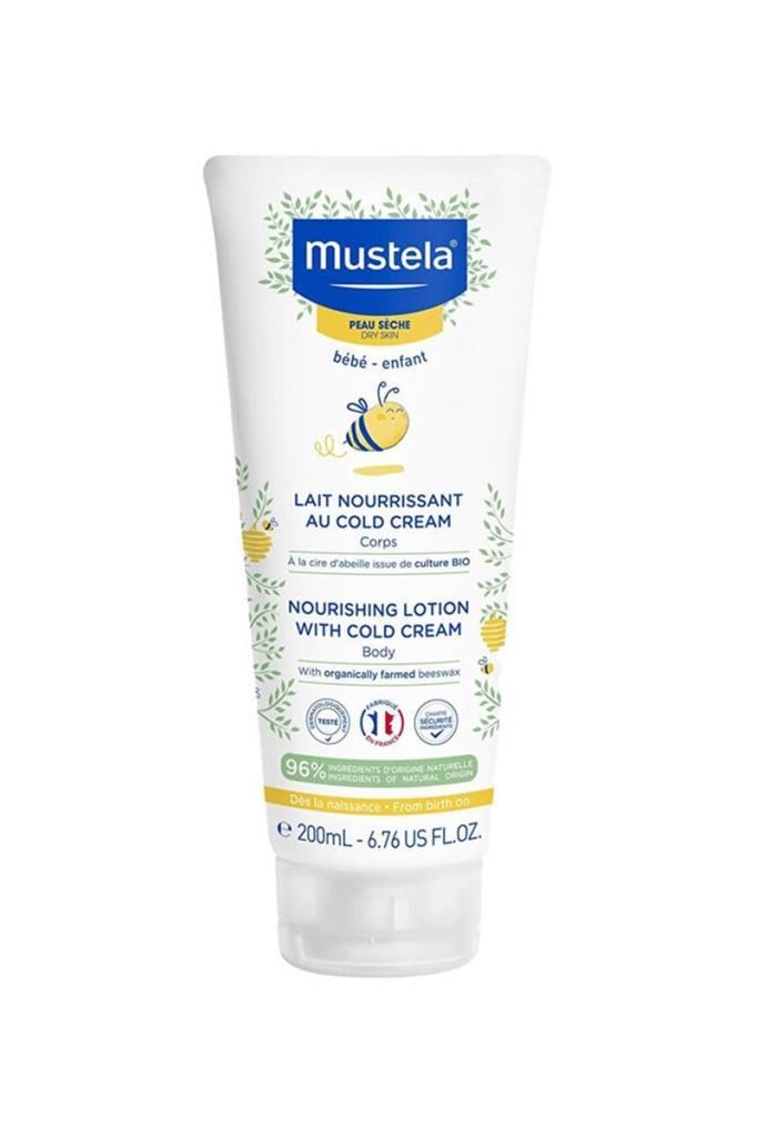 Mustela Vücut Losyonu 200 ml Cold Cream    Mustela Cold Krem İçeren Besleyici Vücut Losyonu 200 mlMustela