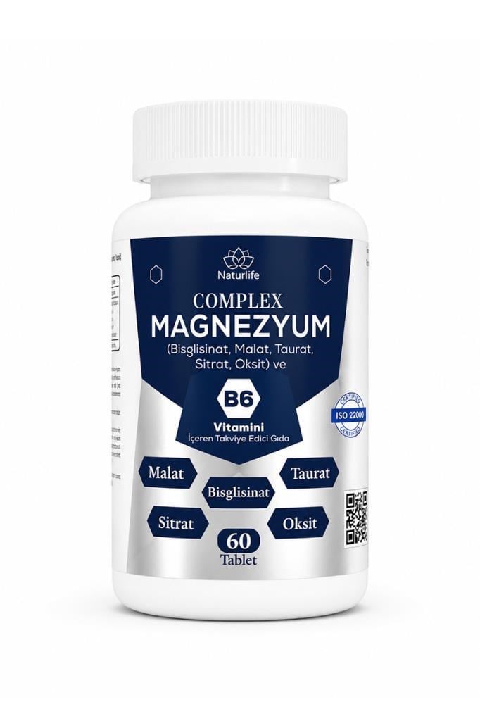 Naturlife Magnezyum Complex B6 60 Tablet FiyatıNaturlife Magnezyum Complex B6 Vitamin 60 TabletNaturlife