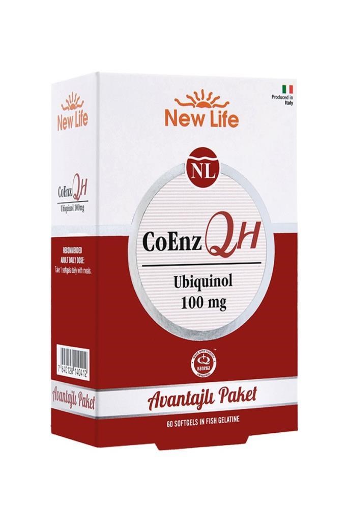 New Life Coenz QH 60 Kapsül Ubikinol 100 mg  New Life Coenz QH 60 KapsülNew Life