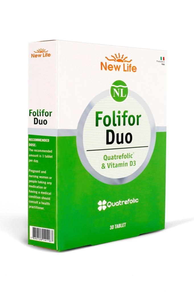 New Life Folifor Duo 30 Tablet Folat ve D3  New Life Folifor Duo 30 TabletNew Life