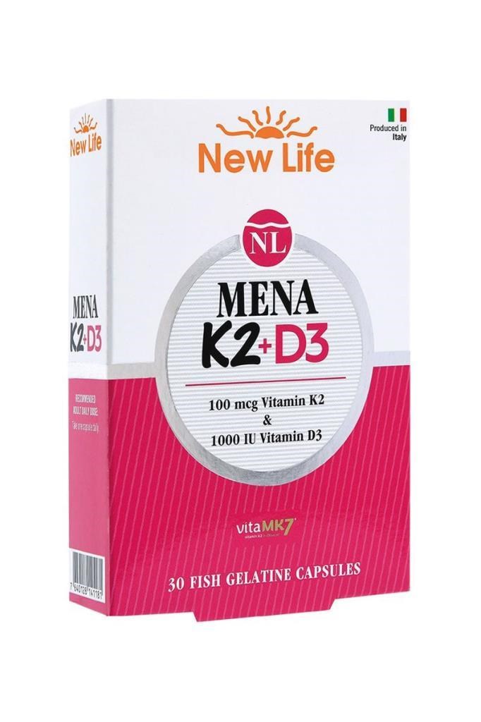 New Life Mena K2, D3 - 30 KapsülNew Life Mena K2+D3 30 KapsülNew Life