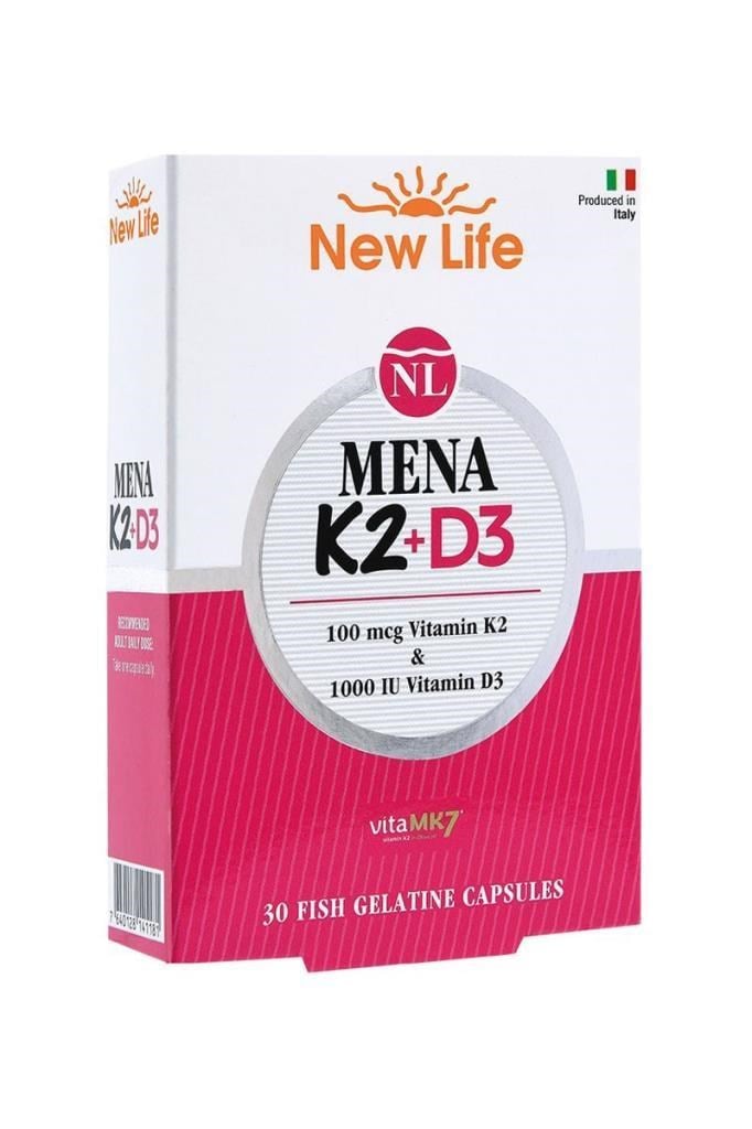 New Life Mena K2, D3 - 30 KapsülNew Life Mena K2+D3 30 KapsülNew Life