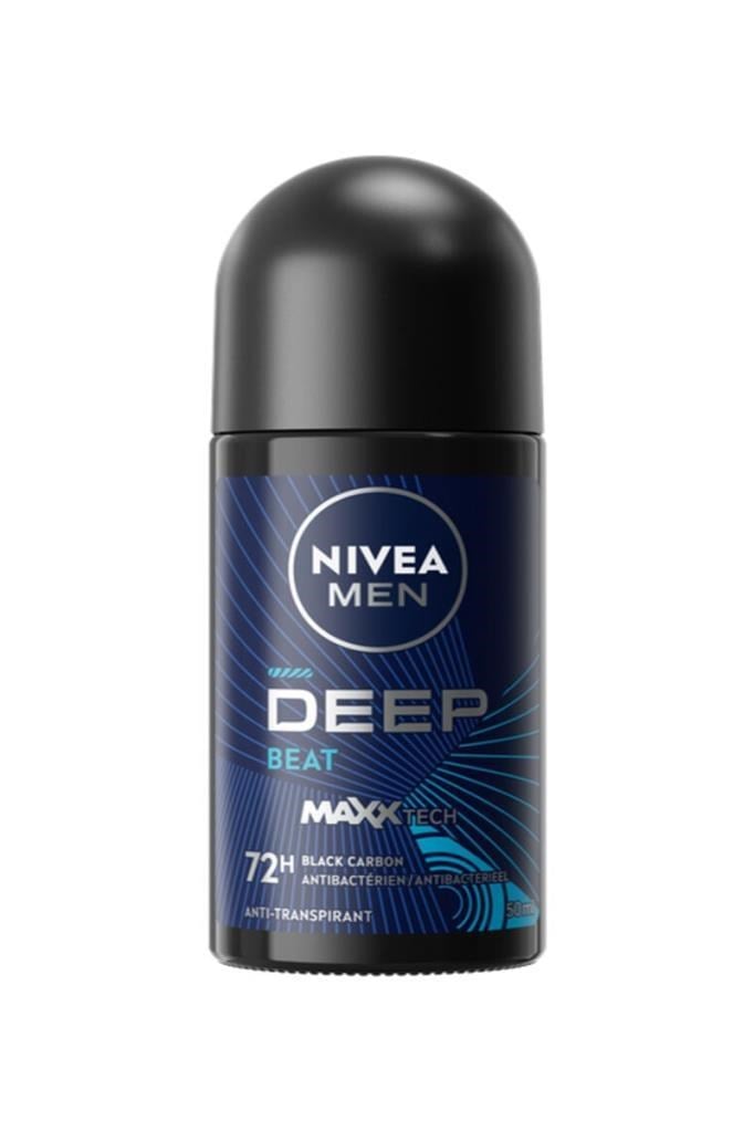 Nivea Deep Beat Aktif Karbon 50 ML Roll-OnNivea Deep Beat Aktif Karbon 50 ml Erkek Roll-OnNivea