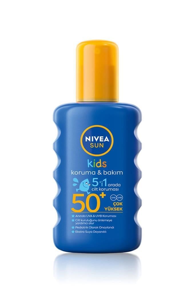 Nivea Koruma & Bakım 200 ml 50 Faktör Çocuk Güneş SpreyiNivea Koruma & Bakım 200 ml 50 Faktör Çocuk Güneş SpreyiNivea