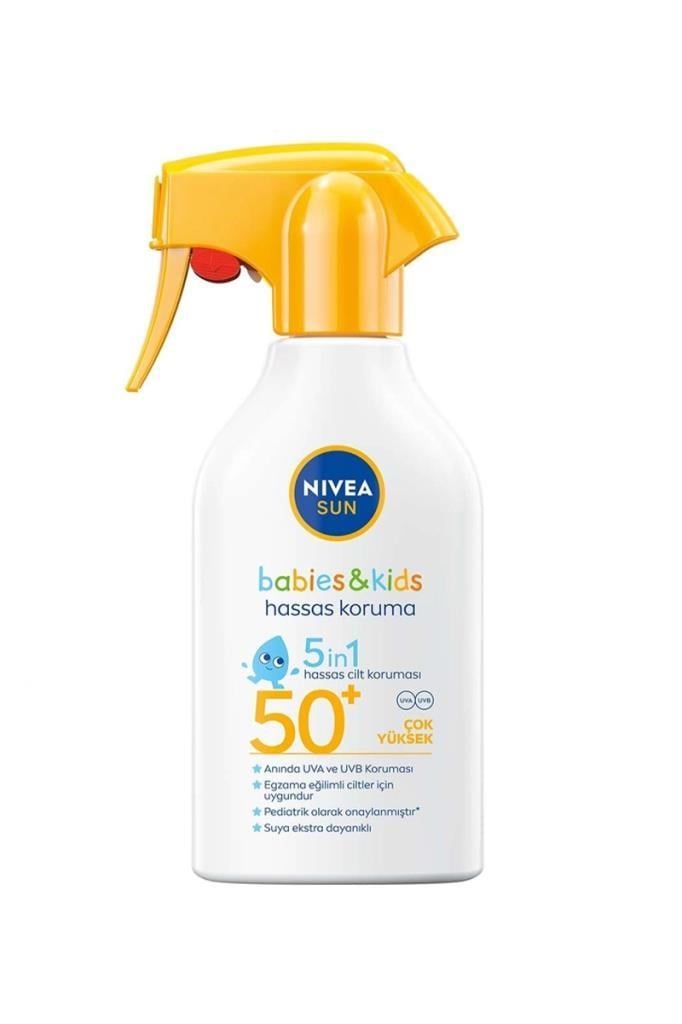 Nivea Sun Bebek ve Çocuk 250 ml 50 Faktör Sprey 👶Nivea Sun Bebek ve Çocuk 250 ml 50 Faktör Güneş SpreyiNivea