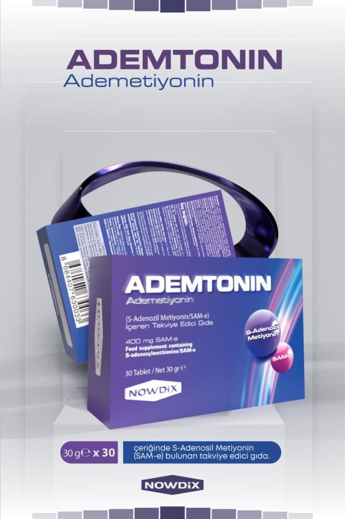 Nowdix Ademtonin (Ademetionin) 400 Mg 30 TabletNowdix Ademtonin (Ademetionin) 400 Mg 30 TabletNowdix