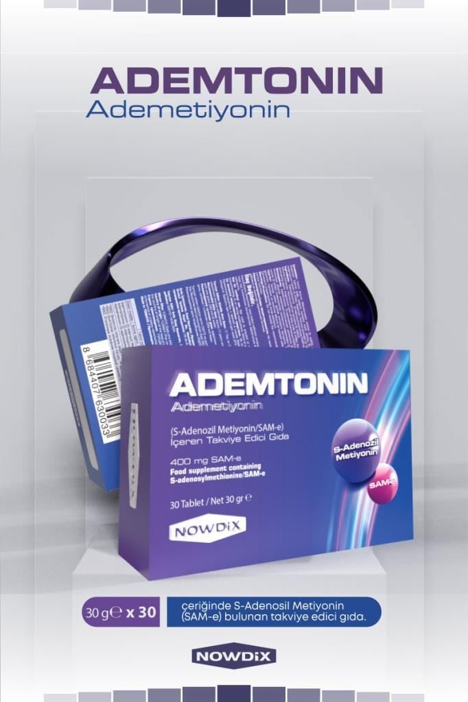 Nowdix Ademtonin (Ademetionin) 400 Mg 30 TabletNowdix Ademtonin (Ademetionin) 400 Mg 30 TabletNowdix