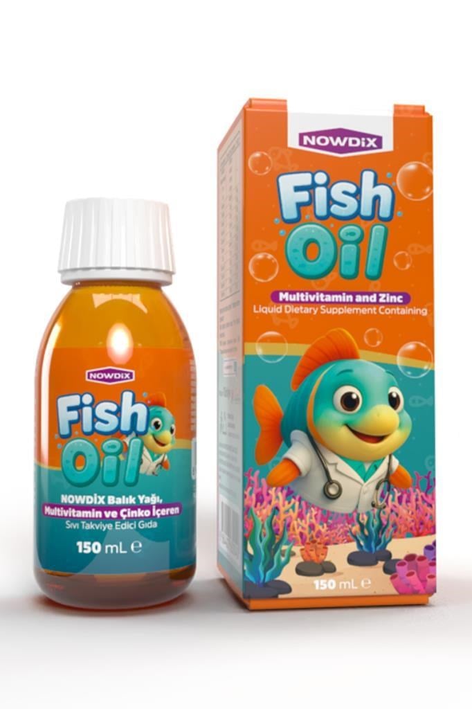 Nowdix Balık Yağı Multivitamin Çinko 150 ml FiyatıNowdix Balık Yağı Multivitamin Ve Çinko 150 mlNowdix