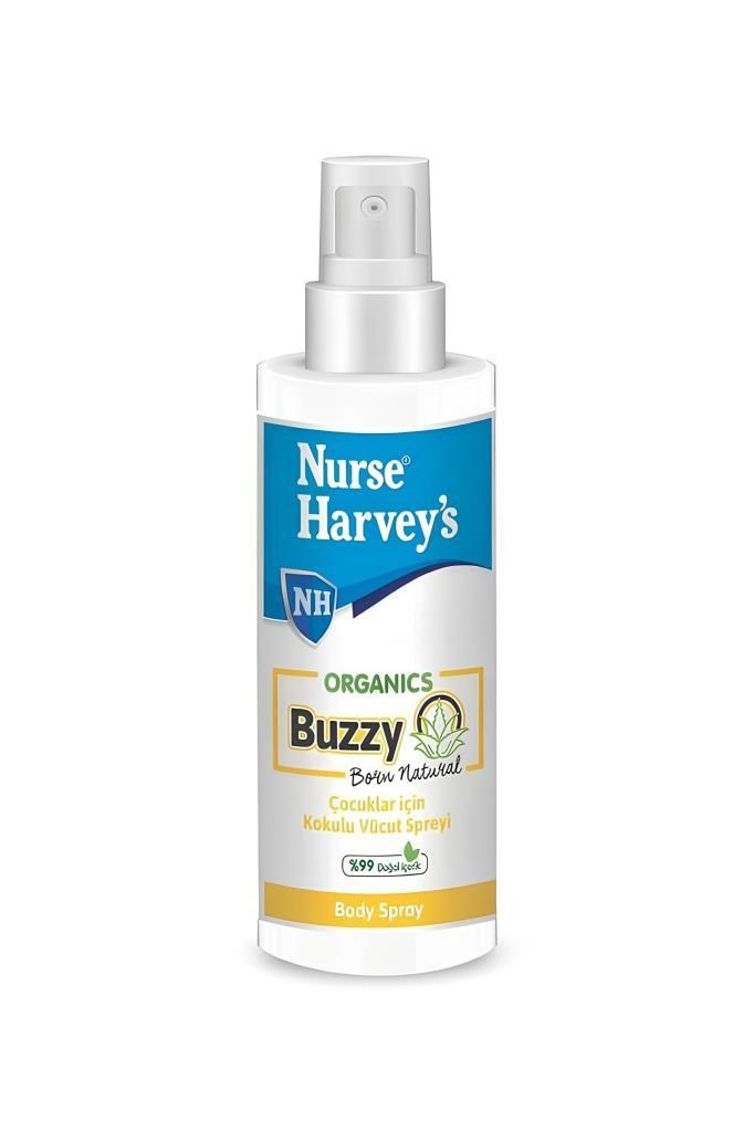 Nurse Harvey’s Organic Buzzy 175 ml Vücut Spreyi Nurse Harveys Organic Buzzy Çocuklar İçin Esansiyel Yağlar İçeren Body Spray 175Nurse Harvey's