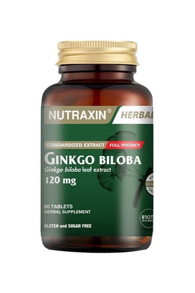 Nutraxin Ginkgo Biloba 60 Tablet Bitkisel EkstreNutraxin Ginko Biloba 60 TabletNutraxin