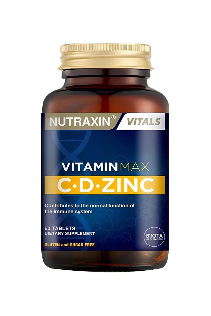 Nutraxin Vitamin Max C-D-Çinko 60 TabletNutraxin Vitamin Max C-D-Çinko 60 TabletNutraxin