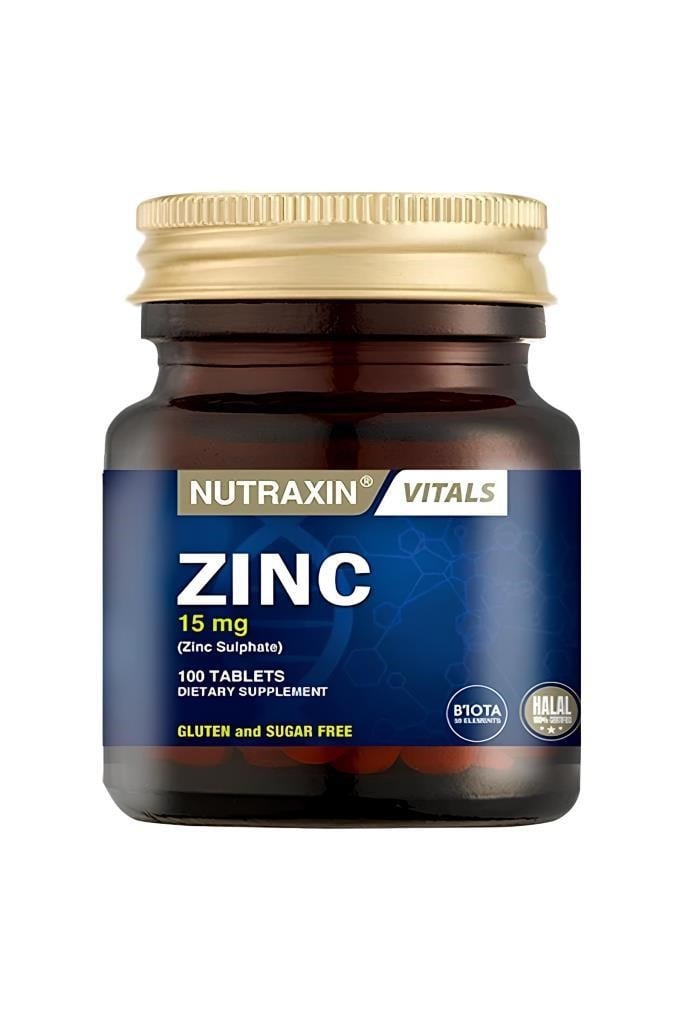 Nutraxin Zinc Sulphate 100 Tablet Çinko TakviyesiNutraxin Zinc Sulphate 100 TabletNutraxin