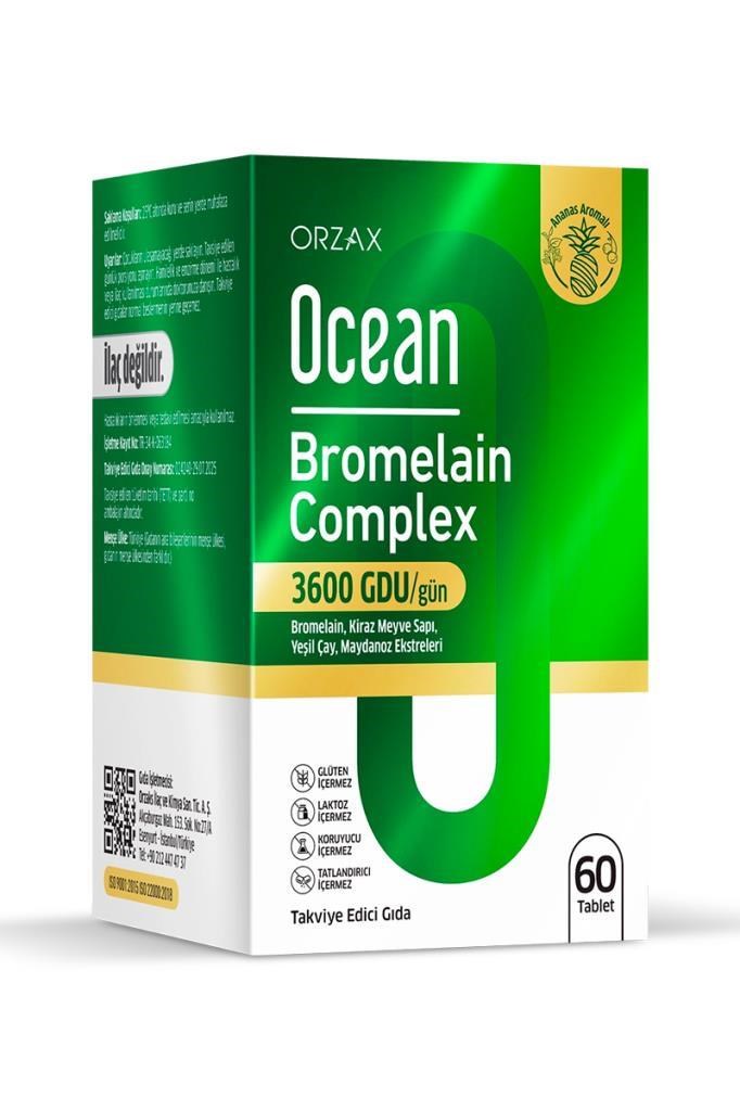 Ocean Bromelain Complex 60 Tablet Fiyatı ve YorumlarıOcean Bromelain Complex 60 TabletOcean