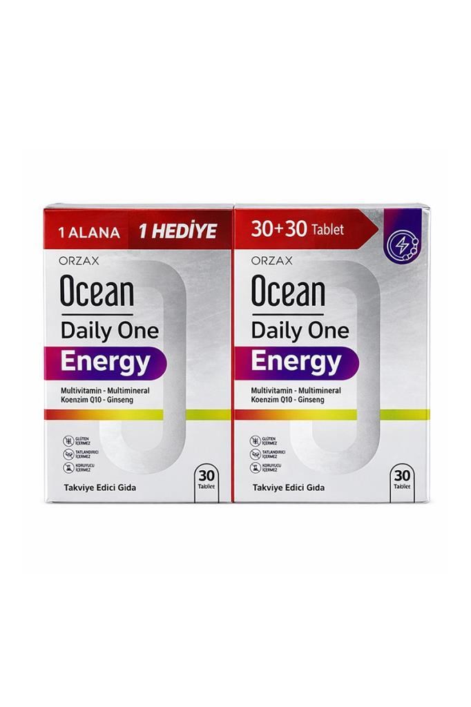 Ocean Daily One Energy 30 Tablet Enerji Takviyesi | Hızlı KargoOcean Daily One Energy 30 Tablet - 1 Alana 1 BedavaOcean