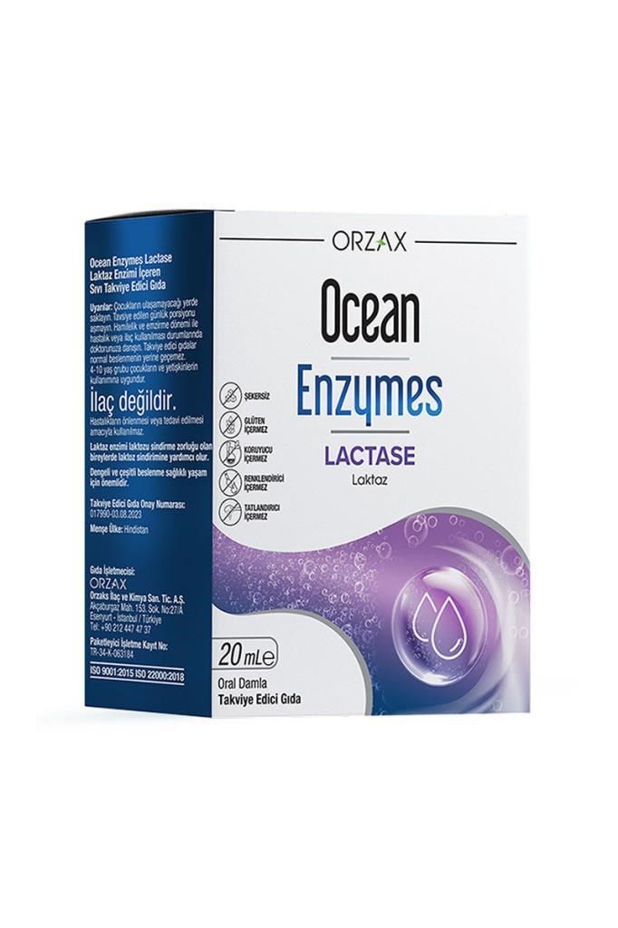 Laktaz - Ocean Enzymes Lactase Damla 20 ml | Hızlı KargoOcean Enzymes Lactase Damla 20 mlOcean