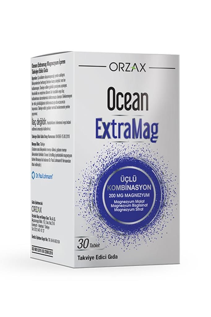 Magnezyum Desteği Ocean Extramag 30 Tablet | Hızlı KargoOcean Extramag 30 TabletOcean