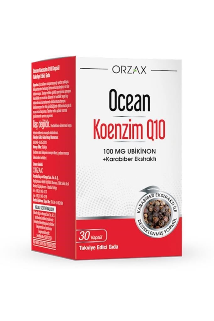Ocean Koenzim Q10 100 mg 30 Kapsül - Enerji | Hızlı KargoOcean Koenzim Q10 100 mg 30 KapsülOcean