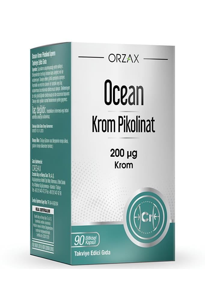 Ocean Krom Pikolinat 200 mcg 90 Kapsül | Hızlı KargoOcean Krom Pikolinat 200 mcg 90 KapsülOcean