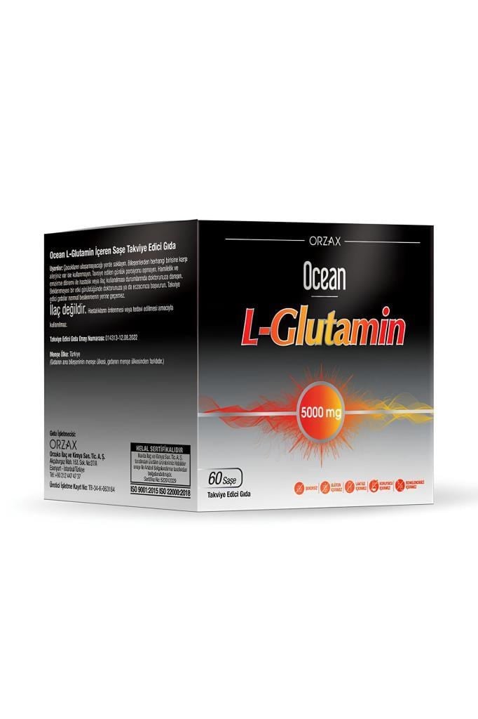 Ocean L-Glutamin 5000 mg 60 Saşe Sporcu Desteği | Hızlı KargoOcean L-Glutamin 5000 mg 60 SaşeOcean