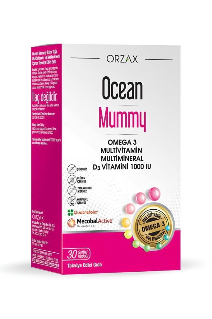 Ocean Mummy Multivitamin Multimineral 30 Kapsül Ocean Mummy 30 KapsülOcean