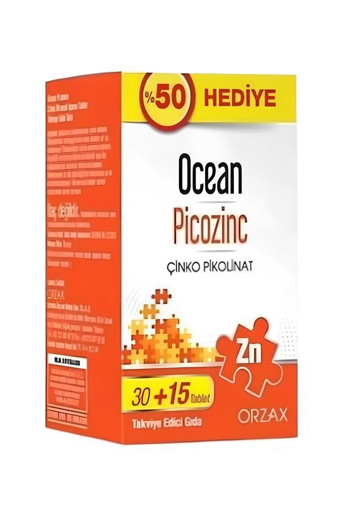 Ocean Picozinc Çinko Pikolinat 30+15 TabletOcean Picozinc Çinko Pikolinat 30+15 TabletOcean