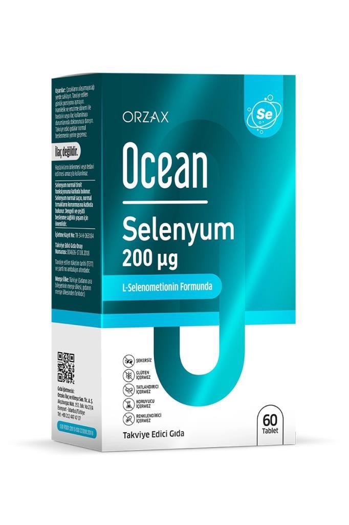 Ocean Selenyum 200 mcg 60 Tablet Takviye | Hızlı KargoOcean Selenyum 200 mcg 60 TabletOcean